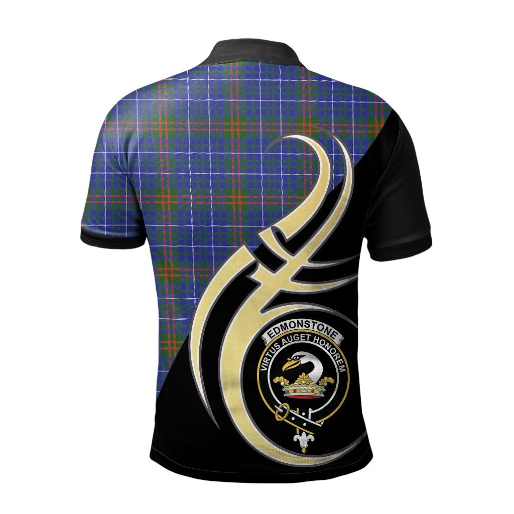 Clan Edmonstone Tartan Polo Shirt - Believe In Me Style LD64 Edmonstone Tartan Tartan Polo   