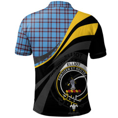 Clan Elliot Ancient Tartan Polo Shirt - Royal Coat Of Arms Style YX58 Elliot Ancient Tartan Tartan Polo   