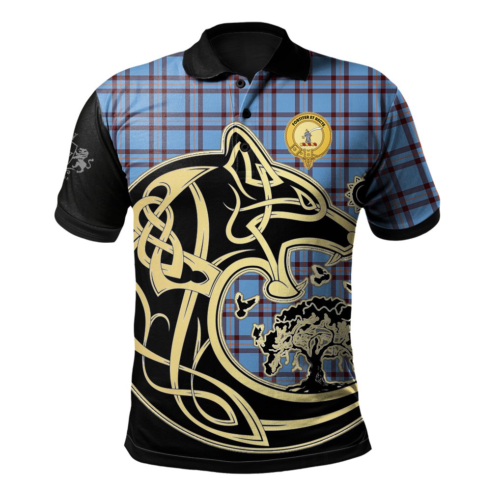 Clan Elliot Ancient Tartan Polo Shirt Viking Wolf LK62 Elliot Ancient Tartan Tartan Polo   