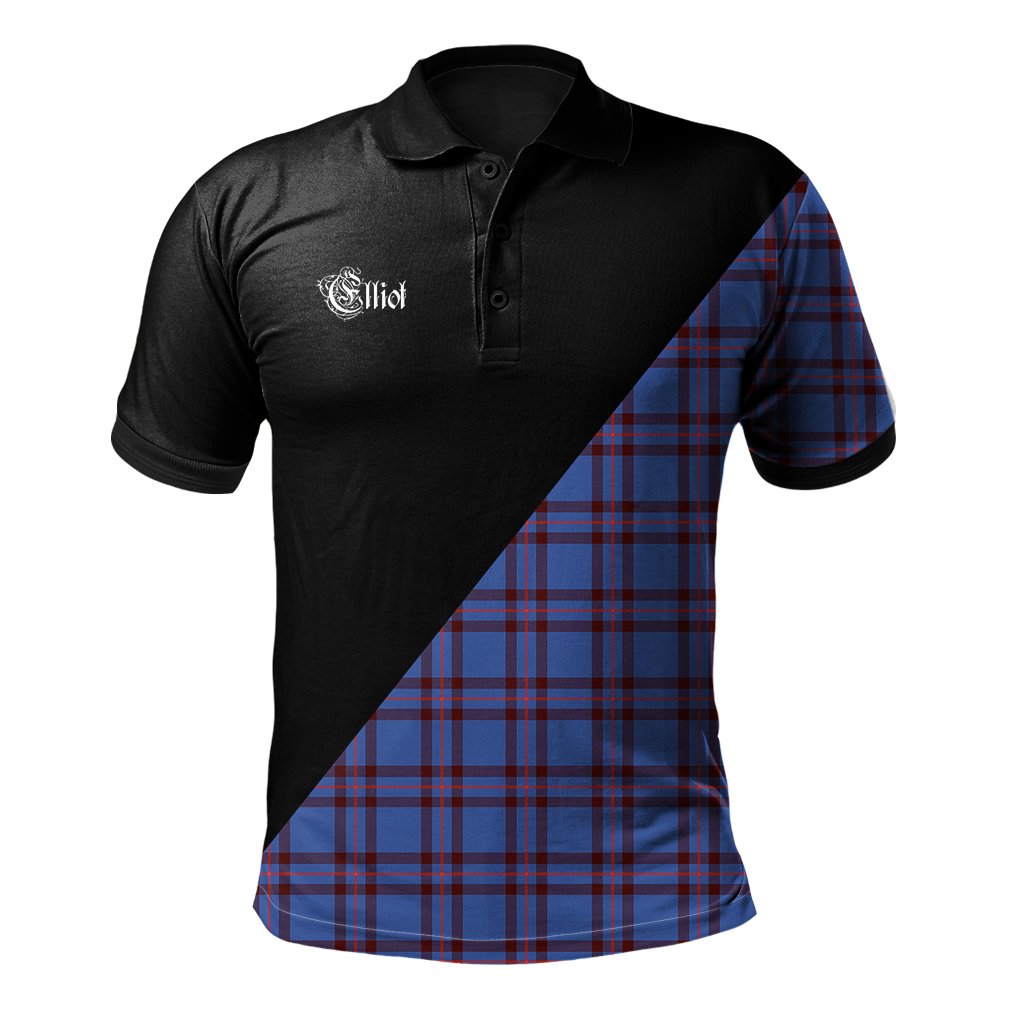 Clan Elliot Modern Clan - Military Polo Shirt XQ17 Elliot Modern Tartan Tartan Polo   