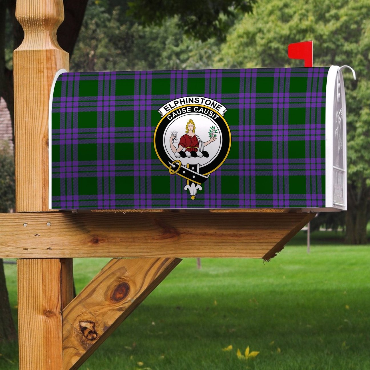 Clan Elphinstone Tartan Crest Mailbox BP98 Clan Elphinstone Tartan Today   