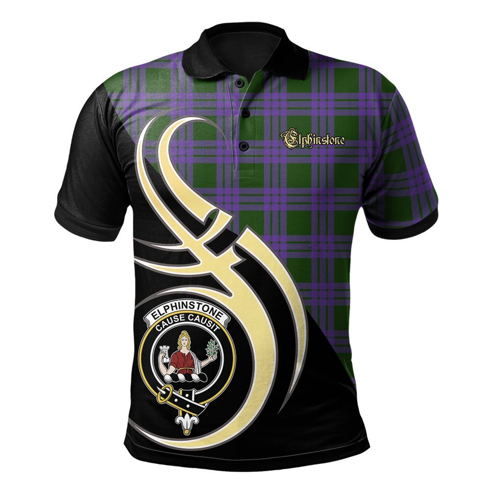 Clan Elphinstone Tartan Polo Shirt - Believe In Me Style IO38 Elphinstone Tartan Tartan Polo   