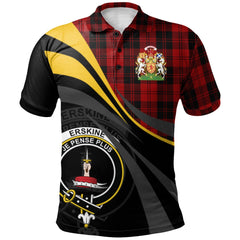 Clan Erskine 02 Tartan Polo Shirt - Royal Coat Of Arms Style CA41 Erskine 02 Tartan Tartan Polo   