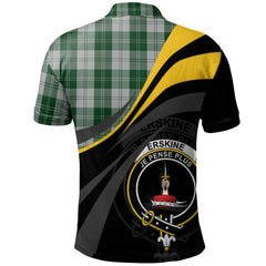 Clan Erskine Green Tartan Polo Shirt - Royal Coat Of Arms Style VM32 Erskine Green Tartan Tartan Polo   