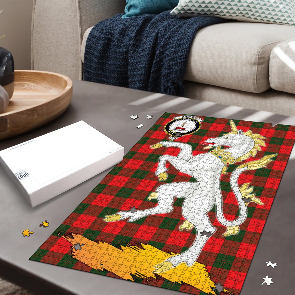 Clan Erskine Modern Tartan Crest Unicorn Scotland Jigsaw Puzzles Gift For Family CB41 Clan Erskine Tartan Today   