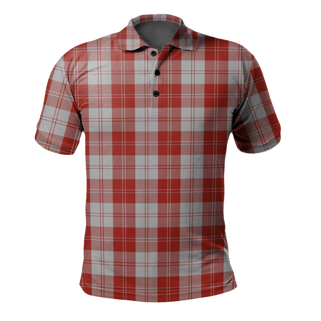 Clan Erskine Red Tartan Polo Shirt HZ44 Erskine Red Tartan Tartan Polo   