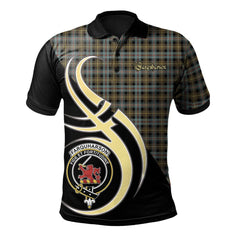 Clan Farquharson Weathered Tartan Polo Shirt - Believe In Me Style MR63 Farquharson Weathered Tartan Tartan Polo   