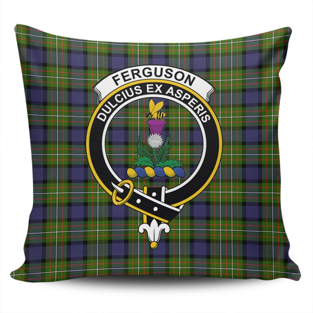 Clan Fergusson Modern Tartan Crest Pillow Cover LW47 Clan Fergusson Tartan Today   