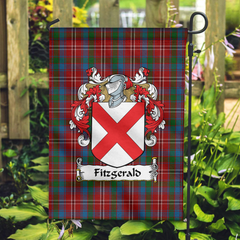 Clan Fitzgerald Red Tartan Crest Garden Flag LL62 Clan Garden Tartan Today   