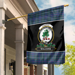 Clan Cooper Ancient Tartan Crest 2 Garden Flag  - Welcome  DQ11 Clan Cooper Tartan Today   