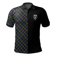 Clan Fleming Tartan Polo Shirt Half of Me - Cross Style VW89 Fleming Tartan Tartan Polo   