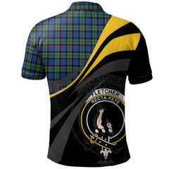 Clan Fletcher Ancient Tartan Polo Shirt - Royal Coat Of Arms Style UI64 Fletcher Ancient Tartan Tartan Polo   