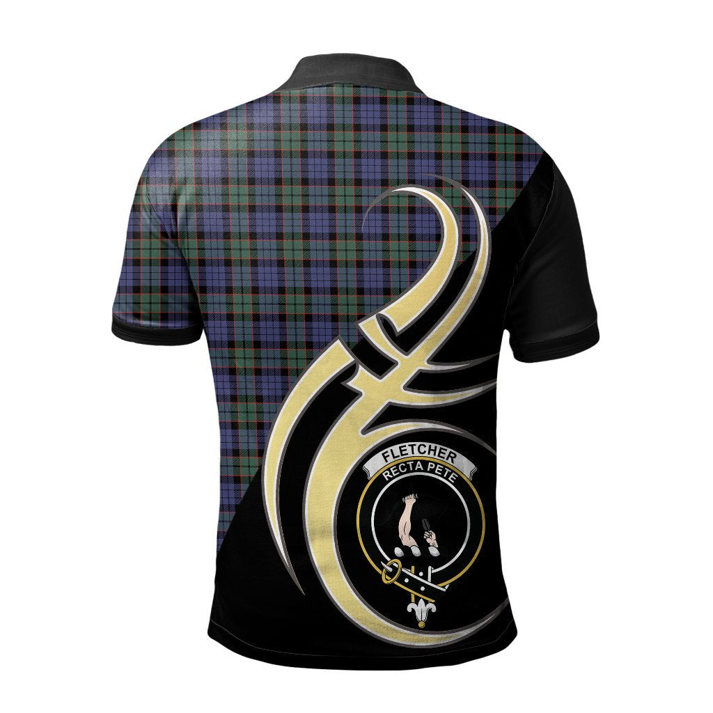 Clan Fletcher Modern Tartan Polo Shirt - Believe In Me Style PY59 Fletcher Modern Tartan Tartan Polo   