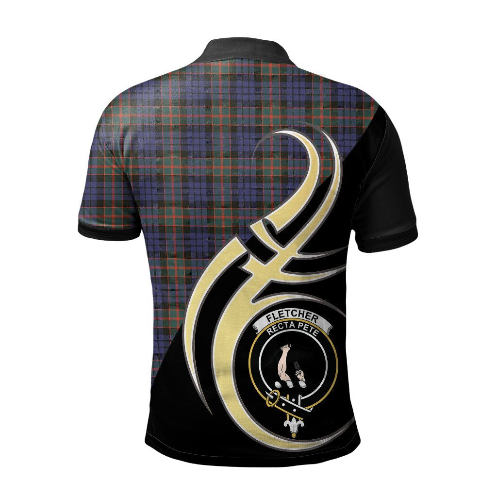 Clan Fletcher of Dunans Tartan Polo Shirt - Believe In Me Style GJ61 Fletcher of Dunans Tartan Tartan Polo   