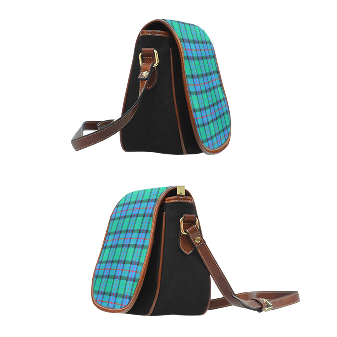 Clan Flower Of Scotland Tartan Saddle Handbags DX86 Clan Flower Of Scotland Tartan Today   