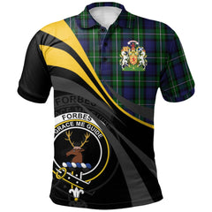 Clan Forbes Tartan Polo Shirt - Royal Coat Of Arms Style VI39 Forbes Tartan Tartan Polo   