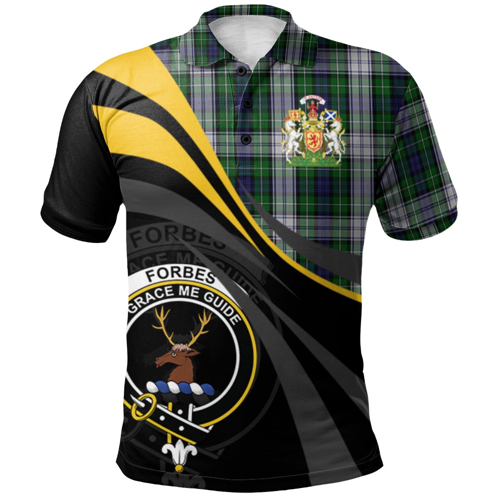 Clan Forbes Dress Tartan Polo Shirt - Royal Coat Of Arms Style TD18 Forbes Dress Tartan Tartan Polo   