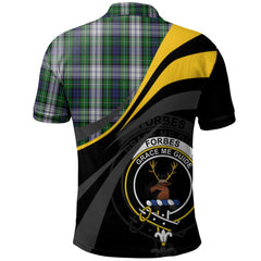 Clan Forbes Dress Tartan Polo Shirt - Royal Coat Of Arms Style TD18 Forbes Dress Tartan Tartan Polo   