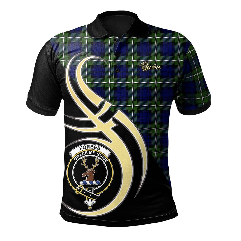 Clan Forbes Modern Tartan Polo Shirt - Believe In Me Style VK14 Forbes Modern Tartan Tartan Polo   