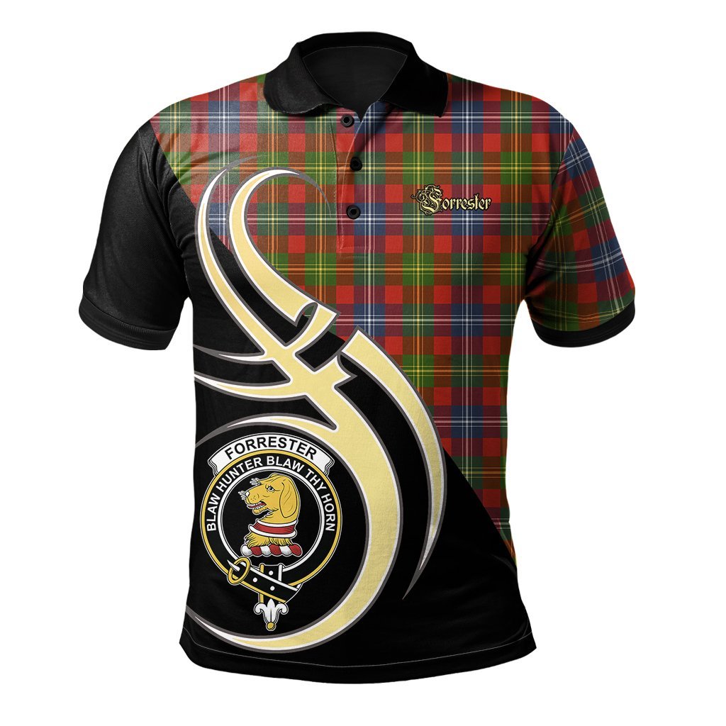 Clan Forrester Tartan Polo Shirt - Believe In Me Style GZ53 Forrester Tartan Tartan Polo   