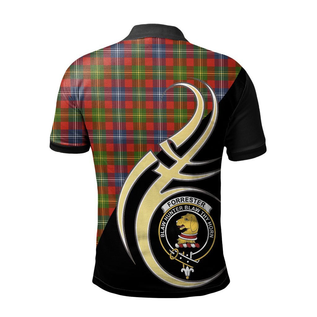 Clan Forrester Tartan Polo Shirt - Believe In Me Style GZ53 Forrester Tartan Tartan Polo   