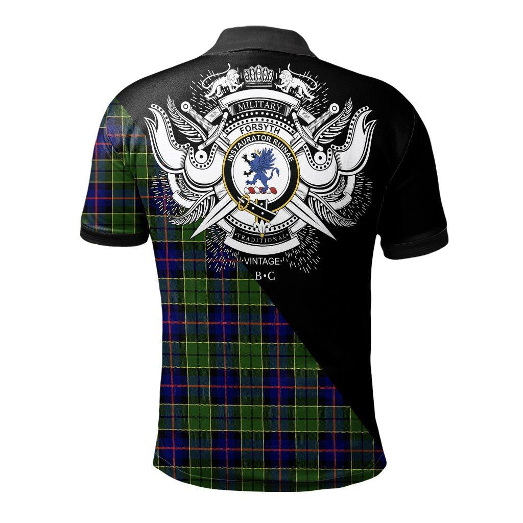 Clan Forsyth Modern Clan - Military Polo Shirt MJ29 Forsyth Modern Tartan Tartan Polo   