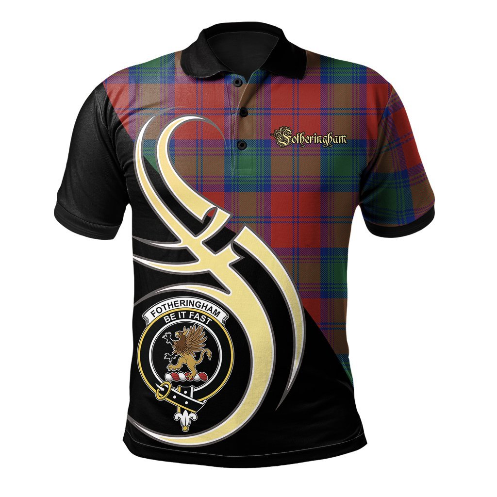 Clan Fotheringham Modern Tartan Polo Shirt - Believe In Me Style LL46 Fotheringham Modern Tartan Tartan Polo   