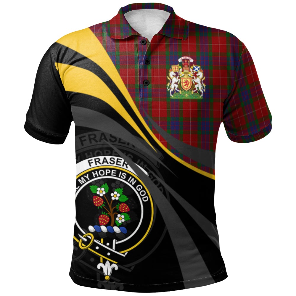 Clan Fraser 01 Tartan Polo Shirt - Royal Coat Of Arms Style EG25 Fraser 01 Tartan Tartan Polo   