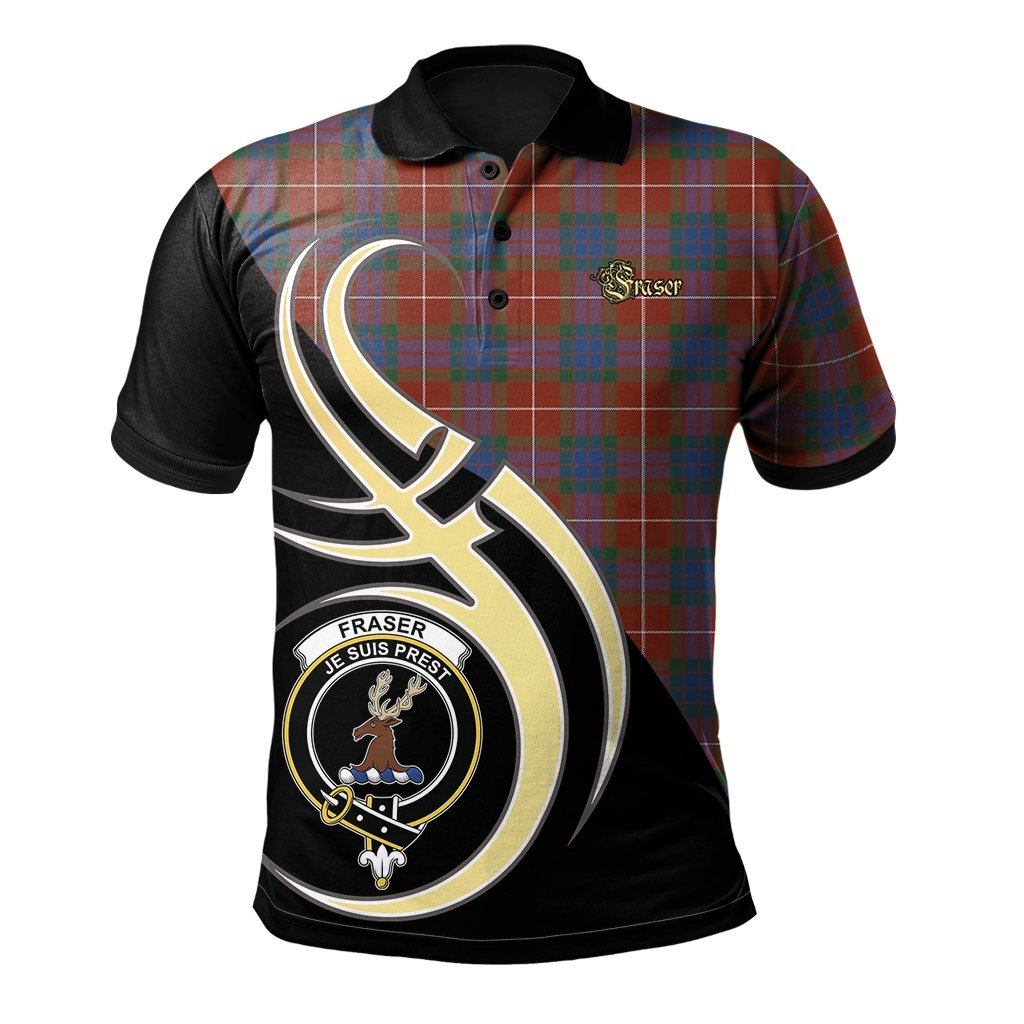 Clan Fraser Ancient Tartan Polo Shirt - Believe In Me Style JU38 Fraser Ancient Tartan Tartan Polo   