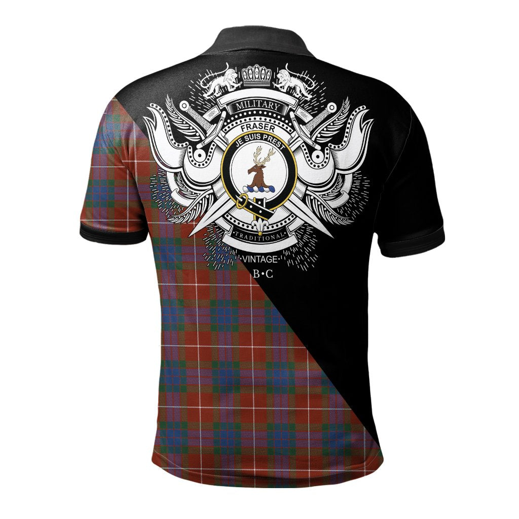 Clan Fraser Ancient Clan - Military Polo Shirt FI94 Fraser Ancient Tartan Tartan Polo   