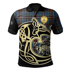 Clan Fraser Hunting Ancient Tartan Polo Shirt Viking Wolf KL35 Fraser Hunting Ancient Tartan Tartan Polo   