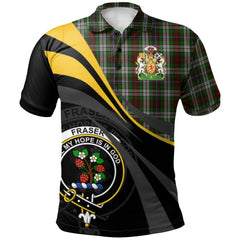 Clan Fraser Hunting Dress Tartan Polo Shirt - Royal Coat Of Arms Style GX14 Fraser Hunting Dress Tartan Tartan Polo   