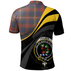 Clan Fraser Hunting Modern Tartan Polo Shirt - Royal Coat Of Arms Style SS14 Fraser Hunting Modern Tartan Tartan Polo   