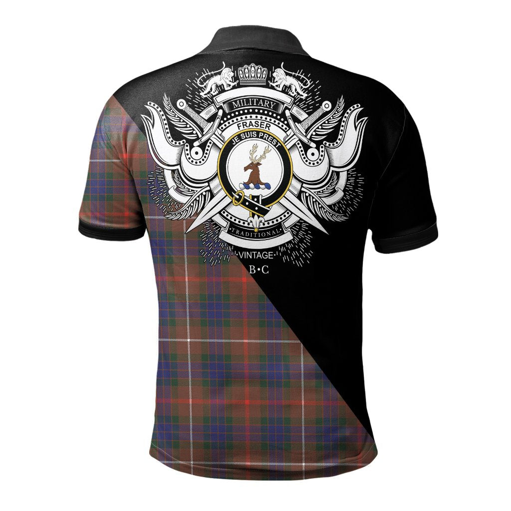 Clan Fraser Hunting Modern Clan - Military Polo Shirt JY91 Fraser Hunting Modern Tartan Tartan Polo   