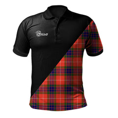 Clan Fraser Modern Clan - Military Polo Shirt WZ51 Fraser Modern Tartan Tartan Polo   