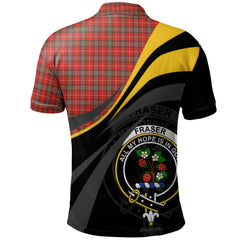 Clan Fraser Weathered Tartan Polo Shirt - Royal Coat Of Arms Style GH20 Fraser Weathered Tartan Tartan Polo   