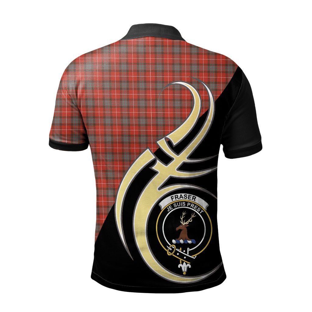 Clan Fraser Weathered Tartan Polo Shirt - Believe In Me Style PD91 Fraser Weathered Tartan Tartan Polo   