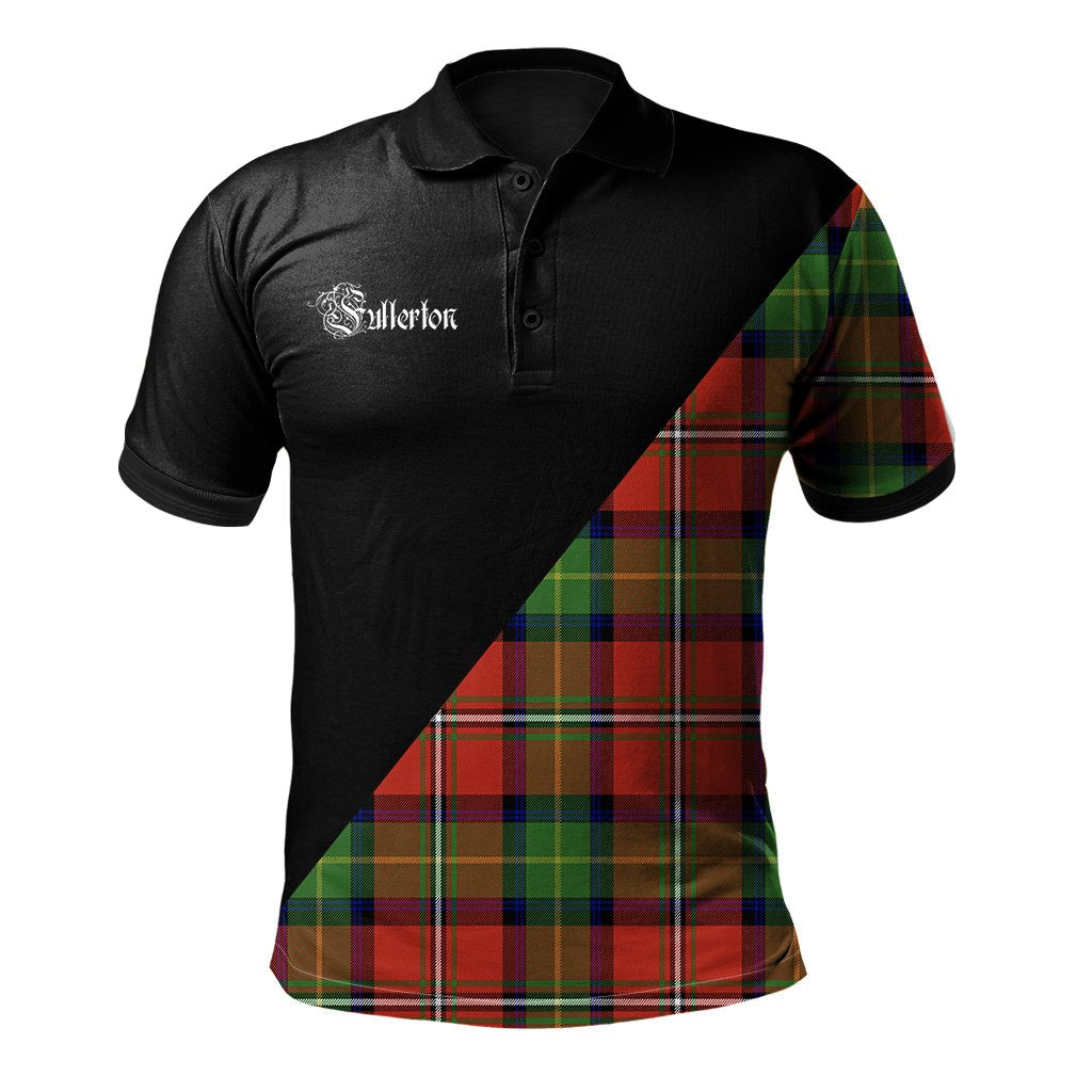 Clan Fullerton Clan - Military Polo Shirt VV35 Fullerton Tartan Tartan Polo   