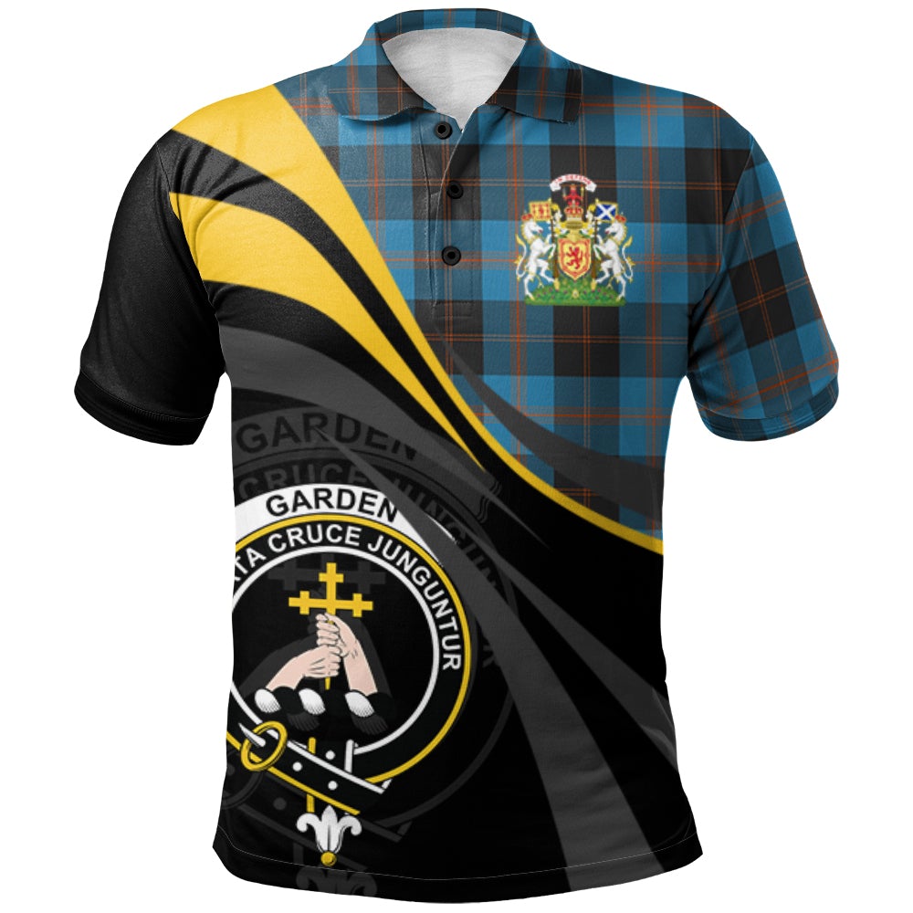 Clan Garden Tartan Polo Shirt - Royal Coat Of Arms Style CP63 Garden Tartan Tartan Polo   