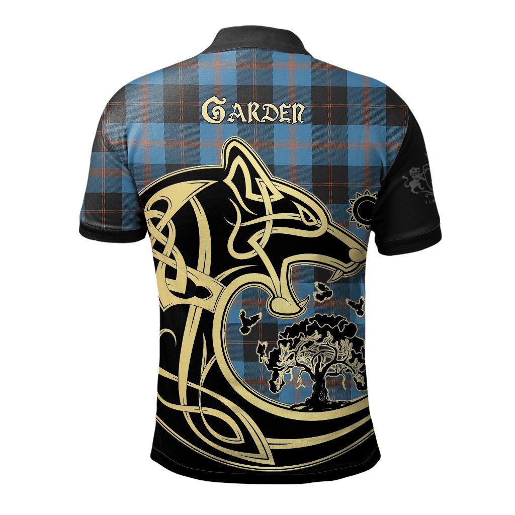 Clan Garden Tartan Polo Shirt Viking Wolf LX31 Garden Tartan Tartan Polo   