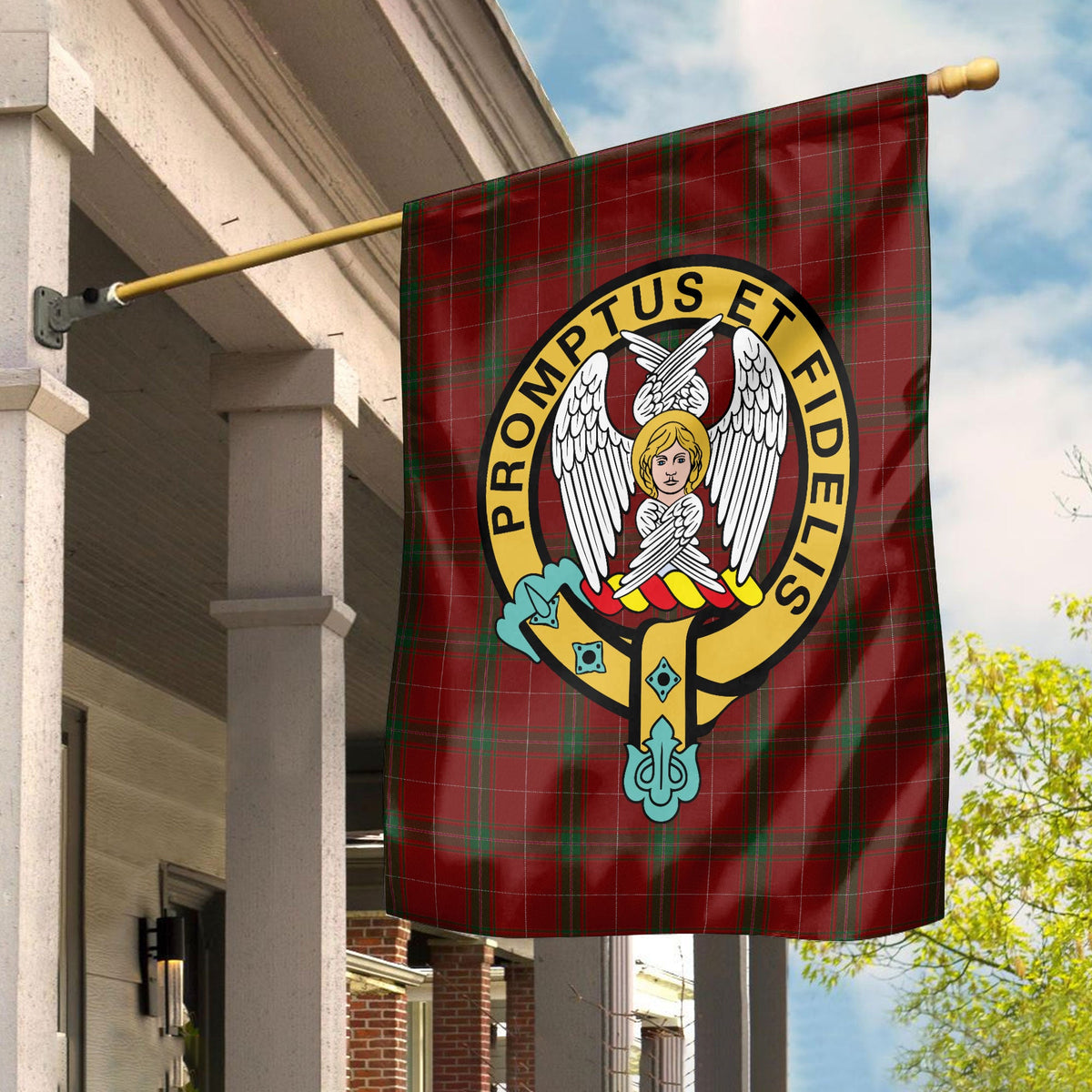 Clan Carruthers Tartan Crest Garden Flag CX49 Clan Carruthers Tartan Today   