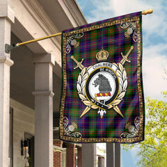 Clan Chalmers Tartan Crest Garden Flag  - Celtic Thistle  DP29 Clan Chalmers Tartan Today   