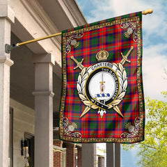 Clan Charteris (Earl of Wemyss) Tartan Crest Garden Flag  - Celtic Thistle  MQ72 Clan Wemyss Tartan Today   