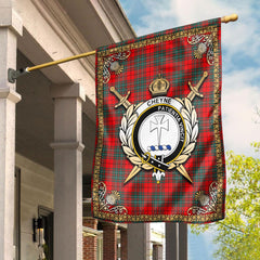 Clan Cheyne Tartan Crest Garden Flag  - Celtic Thistle  OX20 Clan Cheyne Tartan Today   