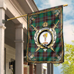 Clan Chisholm Hunting Ancient Tartan Crest Garden Flag  - Celtic Thistle  VJ90 Clan Chisholm Tartan Today   