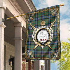 Clan Cochrane Ancient Tartan Crest Garden Flag  - Celtic Thistle  HR51 Clan Cochrane Tartan Today   