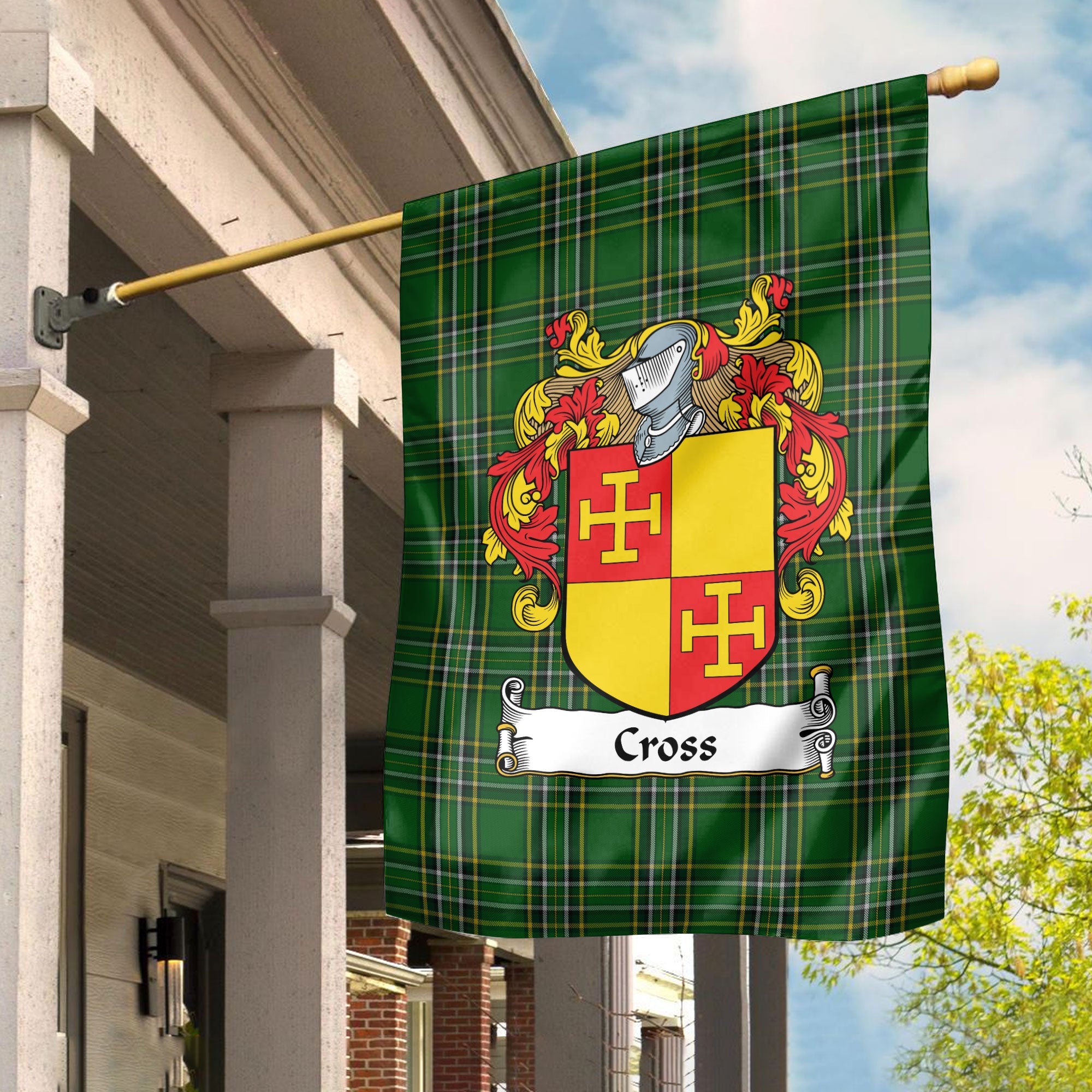 Clan Cross Tartan Crest Garden Flag HM84 Clan Ross Tartan Today   