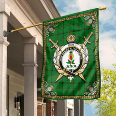 Clan Don Tartan Crest Garden Flag  - Celtic Thistle  KK51 Clan Don Tartan Today   