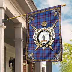 Clan Elliott Modern Tartan Crest Garden Flag  - Celtic Thistle  XK38 Clan Elliot Tartan Today   