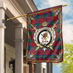 Clan Fotheringham Tartan Crest Garden Flag  - Celtic Thistle  GI25 Clan Fotheringham Tartan Today   